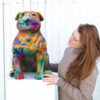 Pitbull - Original Sculpture SOLD by artist Jeremy Olsen - Wyecliffe Galleries
