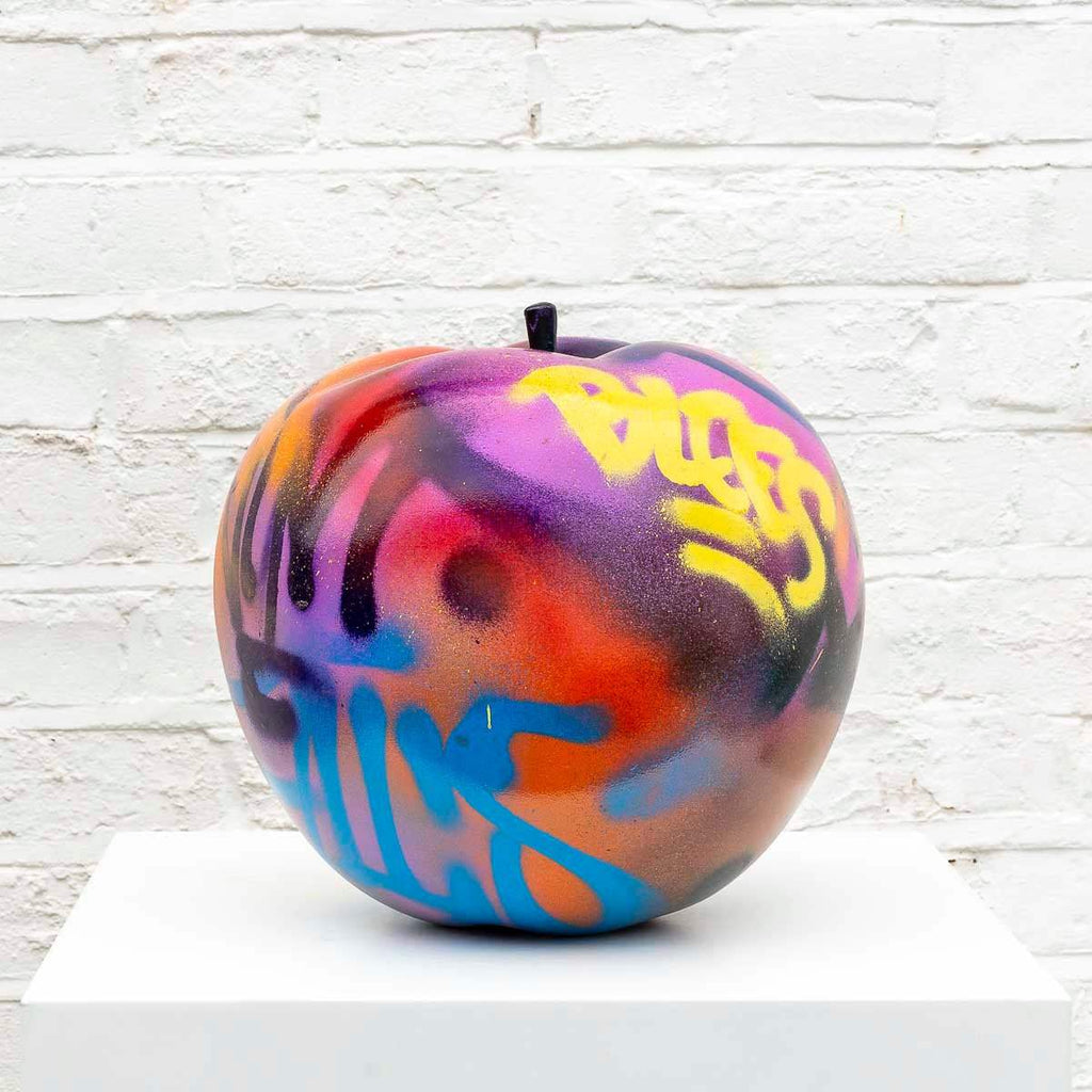 Small Apple I - Original Sculpture - SOLD by artist Jeremy Olsen - Wyecliffe Galleries