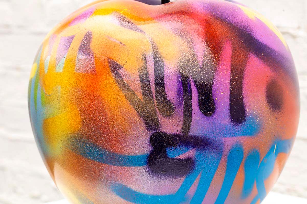 Small Apple I - Original Sculpture - SOLD by artist Jeremy Olsen - Wyecliffe Galleries