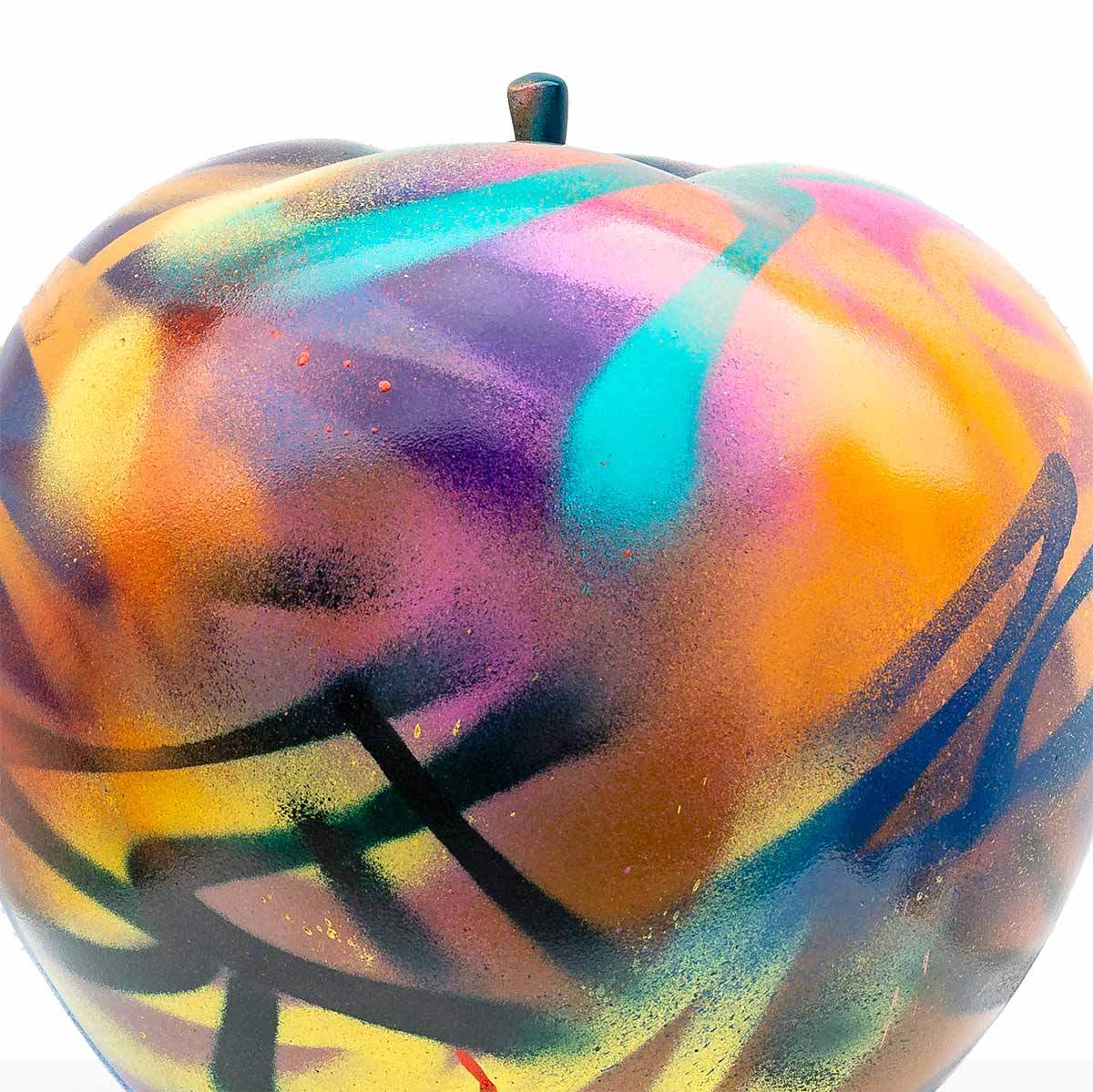 Small Apple III - Original Sculpture - SOLD by artist Jeremy Olsen - Wyecliffe Galleries