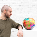 Small Apple III - Original Sculpture - SOLD by artist Jeremy Olsen - Wyecliffe Galleries