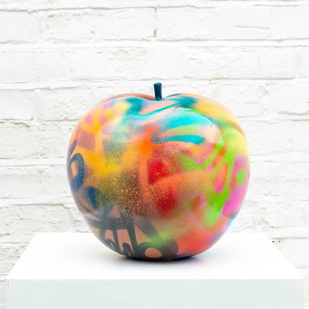 Small Apple III - Original Sculpture - SOLD by artist Jeremy Olsen - Wyecliffe Galleries