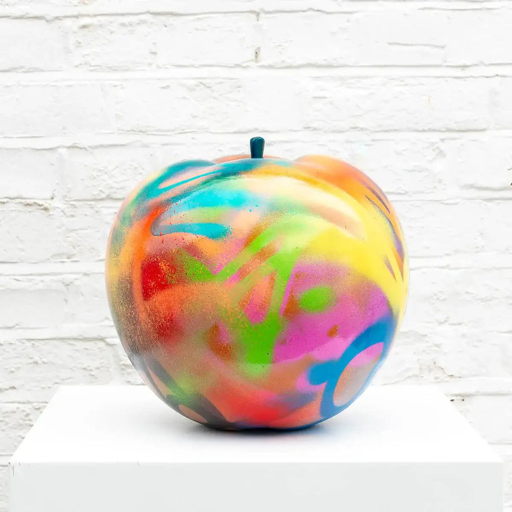 Small Apple III - Original Sculpture - SOLD by artist Jeremy Olsen - Wyecliffe Galleries