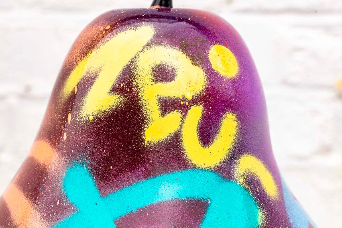 Small Pear I - Original Sculpture SOLD by artist Jeremy Olsen - Wyecliffe Galleries