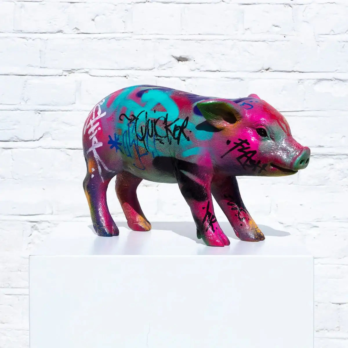 Small Piglet - Original Sculpture - SOLD by artist Jeremy Olsen - Wyecliffe Galleries