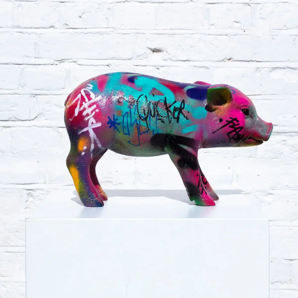 Small Piglet - Original Sculpture - SOLD by artist Jeremy Olsen - Wyecliffe Galleries