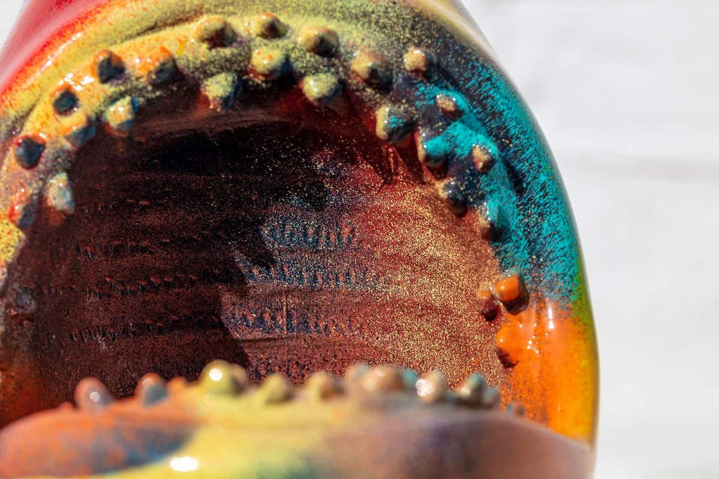 Small Shark Head I - Original Sculpture -SOLD by artist Jeremy Olsen - Wyecliffe Galleries