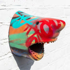 Small Shark Head I - Original Sculpture -SOLD by artist Jeremy Olsen - Wyecliffe Galleries