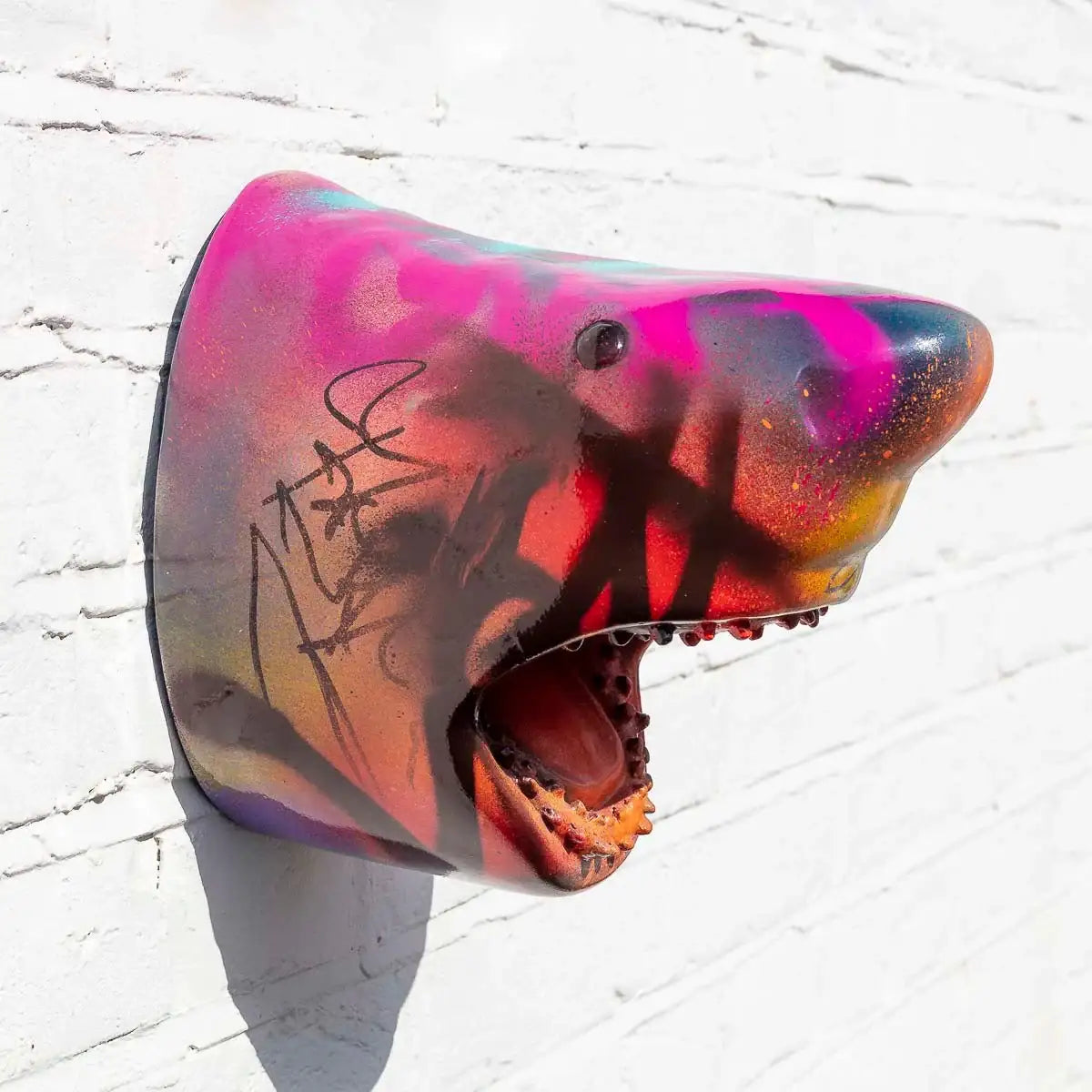 Small Shark Head II - Original Sculpture - SOLD by artist Jeremy Olsen - Wyecliffe Galleries