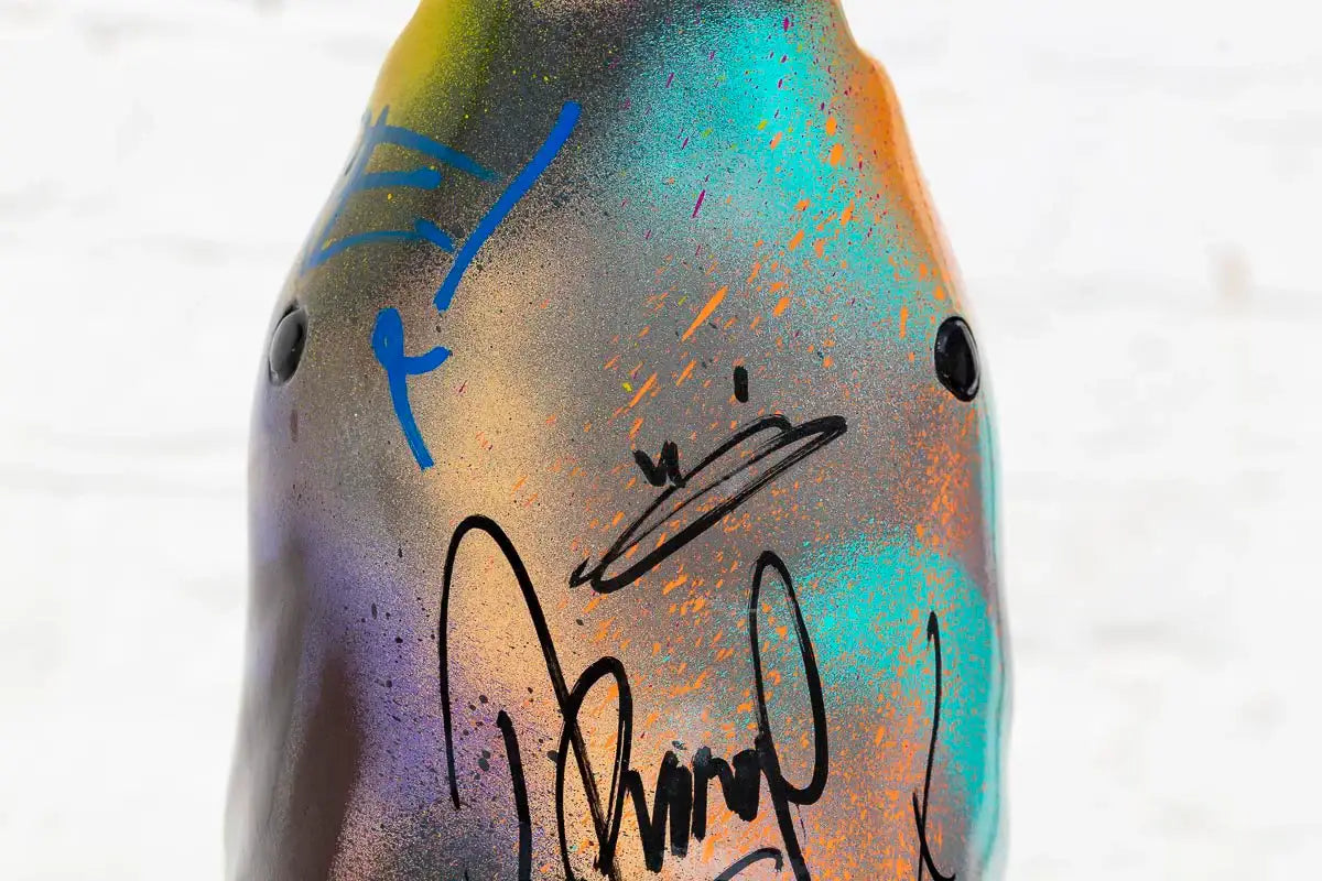 Small Shark Head III - Original Sculpture - SOLD by artist Jeremy Olsen - Wyecliffe Galleries