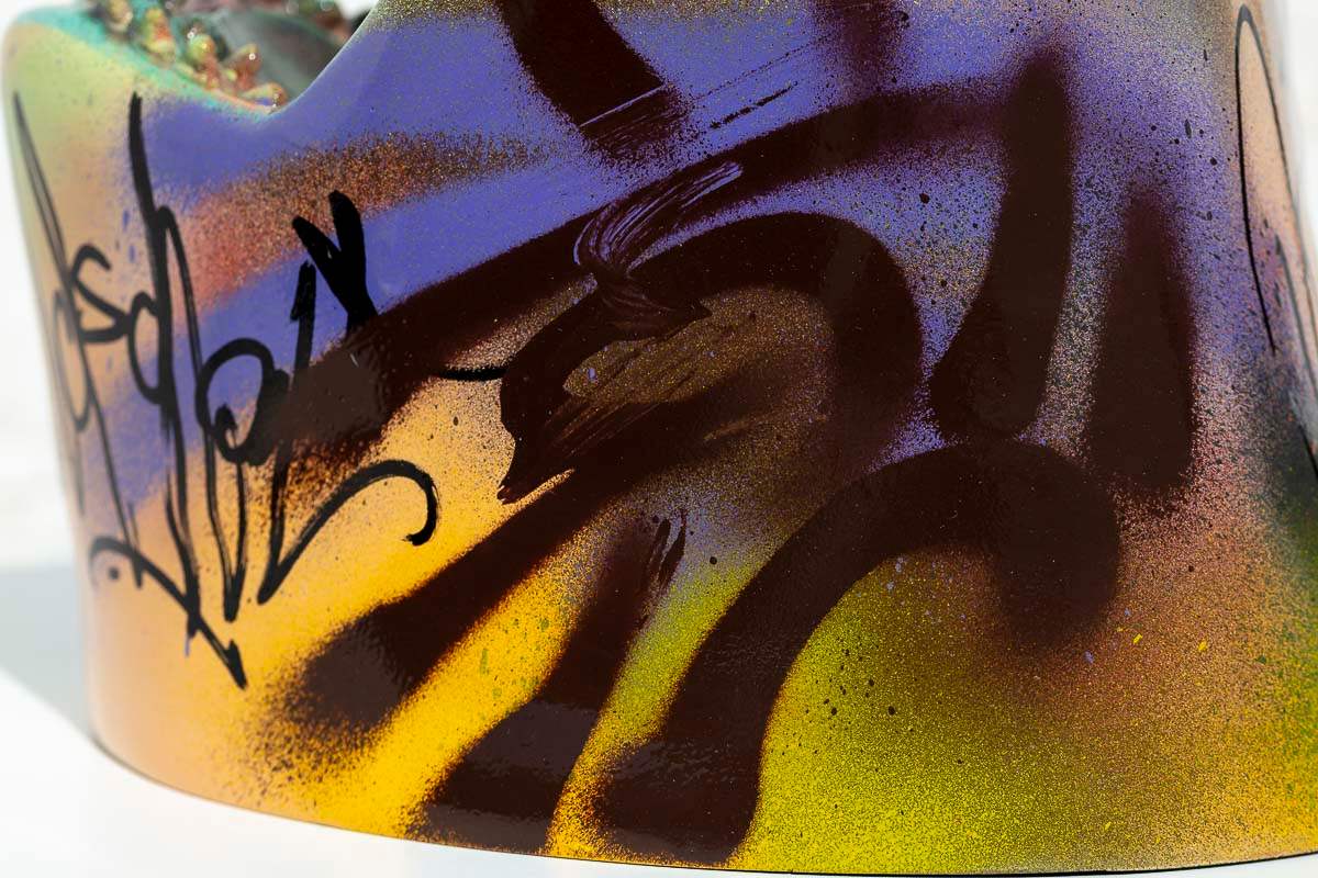 Small Shark Head III - Original Sculpture - SOLD by artist Jeremy Olsen - Wyecliffe Galleries