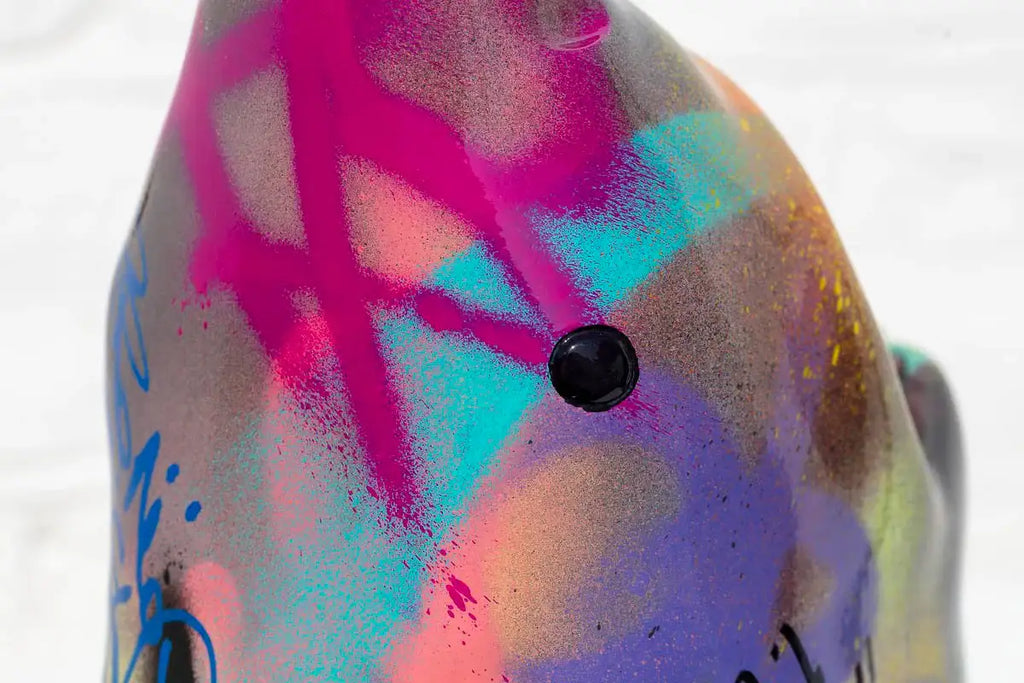 Small Shark Head III - Original Sculpture - SOLD by artist Jeremy Olsen - Wyecliffe Galleries