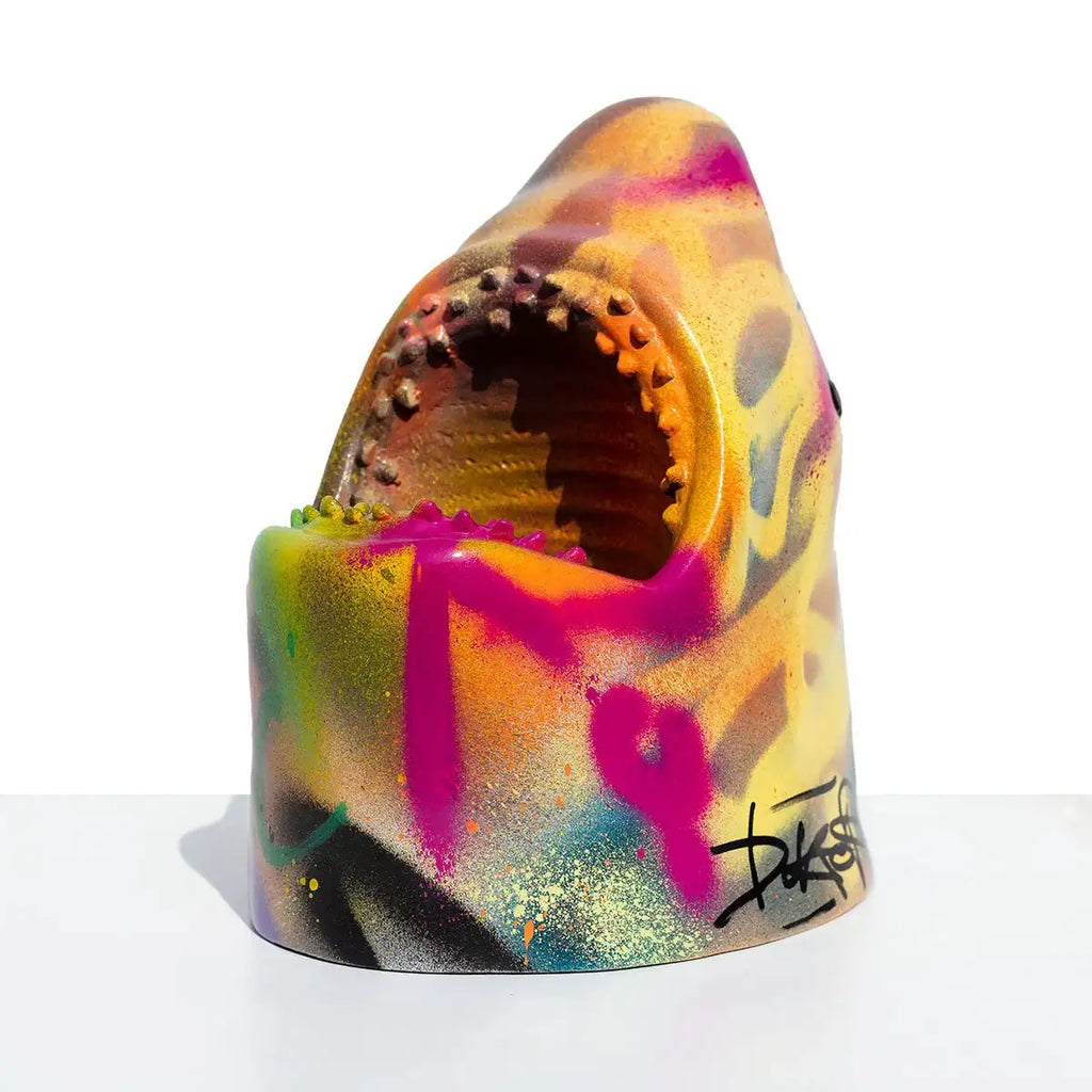 Small Shark Head III - Original Sculpture - SOLD by artist Jeremy Olsen - Wyecliffe Galleries
