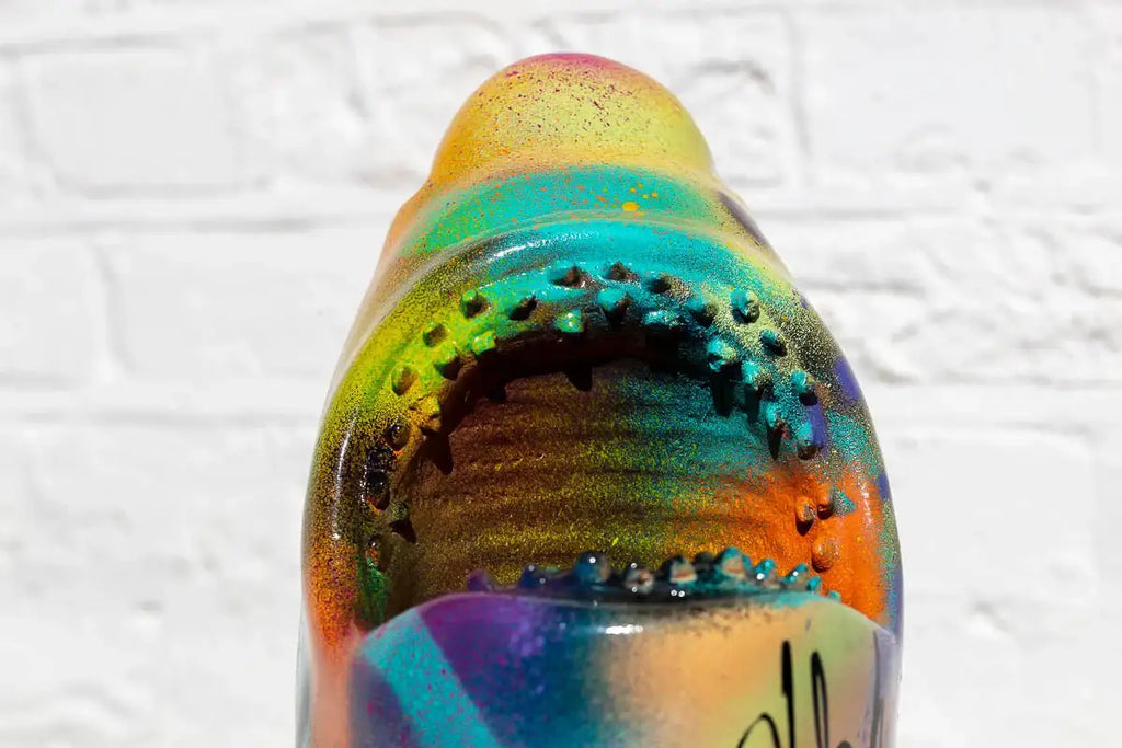 Small Shark Head IIII - Original - SOLD by artist Jeremy Olsen - Wyecliffe Galleries