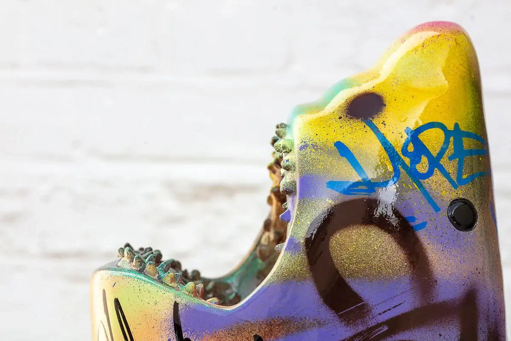 Small Shark Head IIII - Original - SOLD by artist Jeremy Olsen - Wyecliffe Galleries