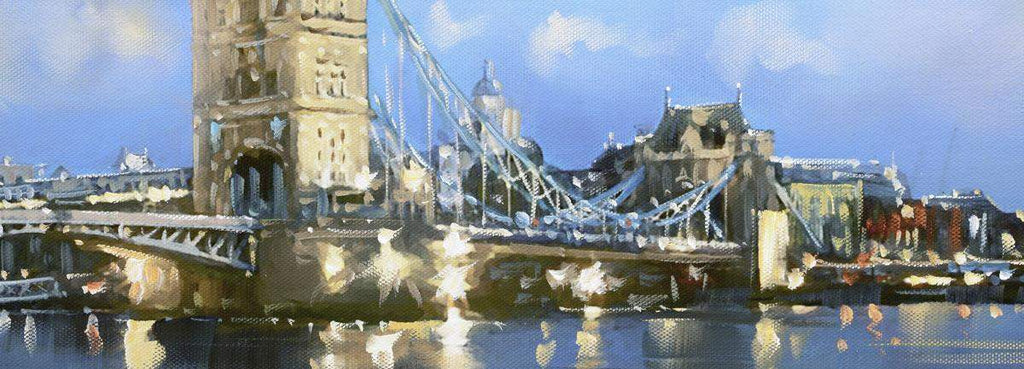 A River Walk - Original - SOLD by artist Joe Bowen - Wyecliffe Galleries