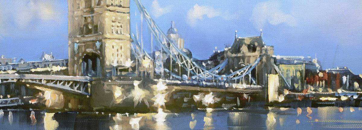 A River Walk - Original - SOLD by artist Joe Bowen - Wyecliffe Galleries