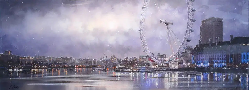 London Eye -SOLD by artist Joe Bowen - Wyecliffe Galleries