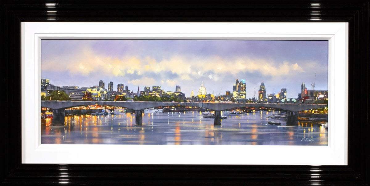 London Skyline - Original SOLD by artist Joe Bowen - Wyecliffe Galleries