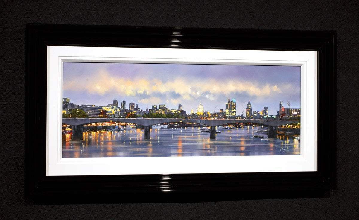 London Skyline - Original SOLD by artist Joe Bowen - Wyecliffe Galleries