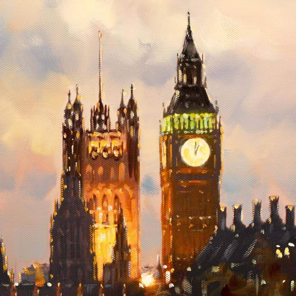 Parliament View - Original - SOLD by artist Joe Bowen - Wyecliffe Galleries