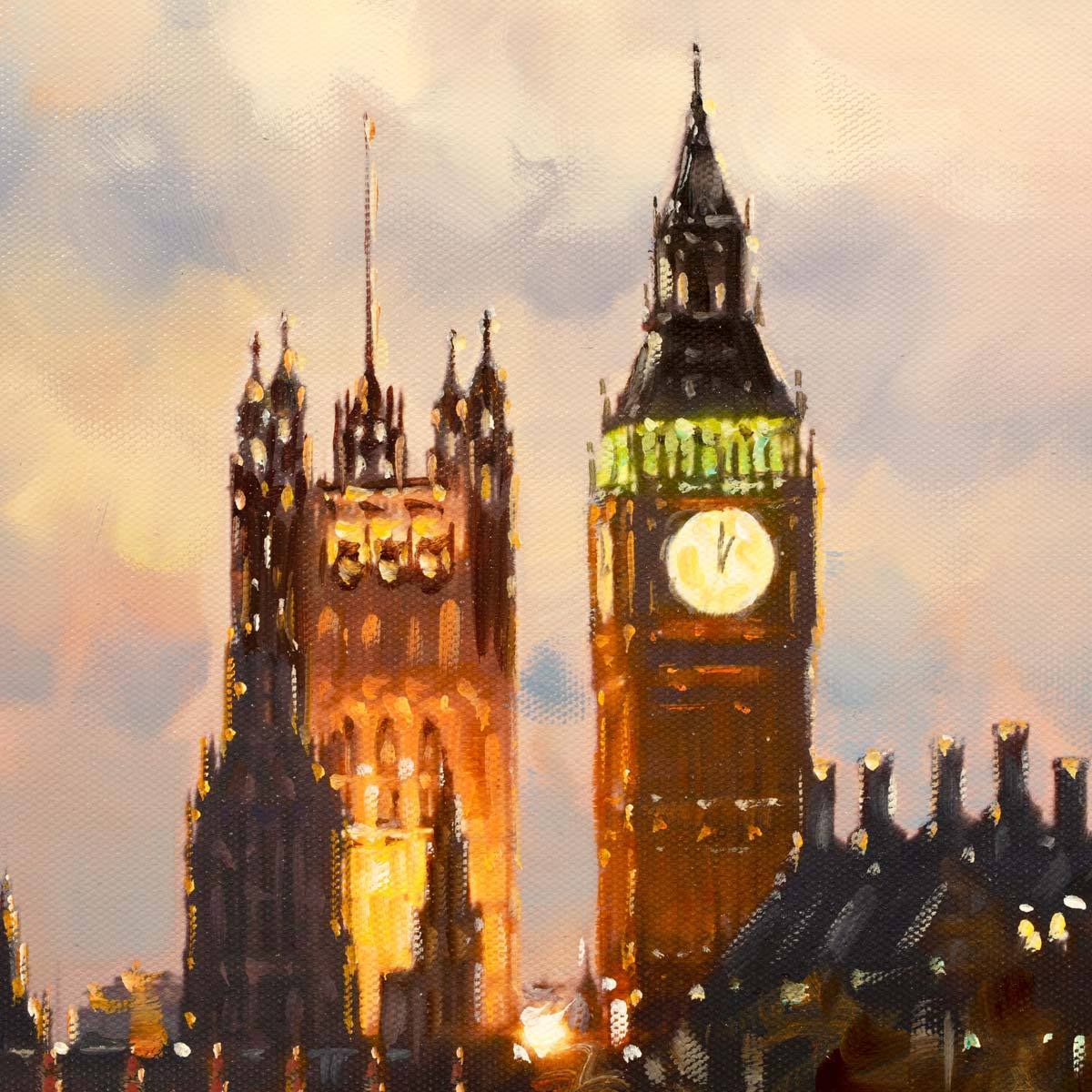 Parliament View - Original Joe Bowen Framed