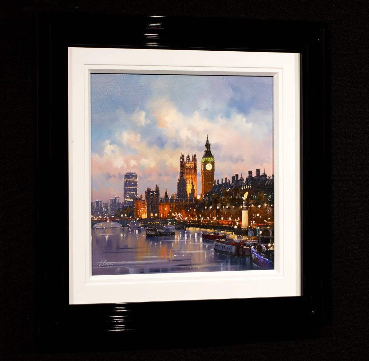 Parliament View - Original - SOLD by artist Joe Bowen - Wyecliffe Galleries
