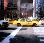 Rush Hour, NYC - Original - SOLD by artist Joe Bowen - Wyecliffe Galleries