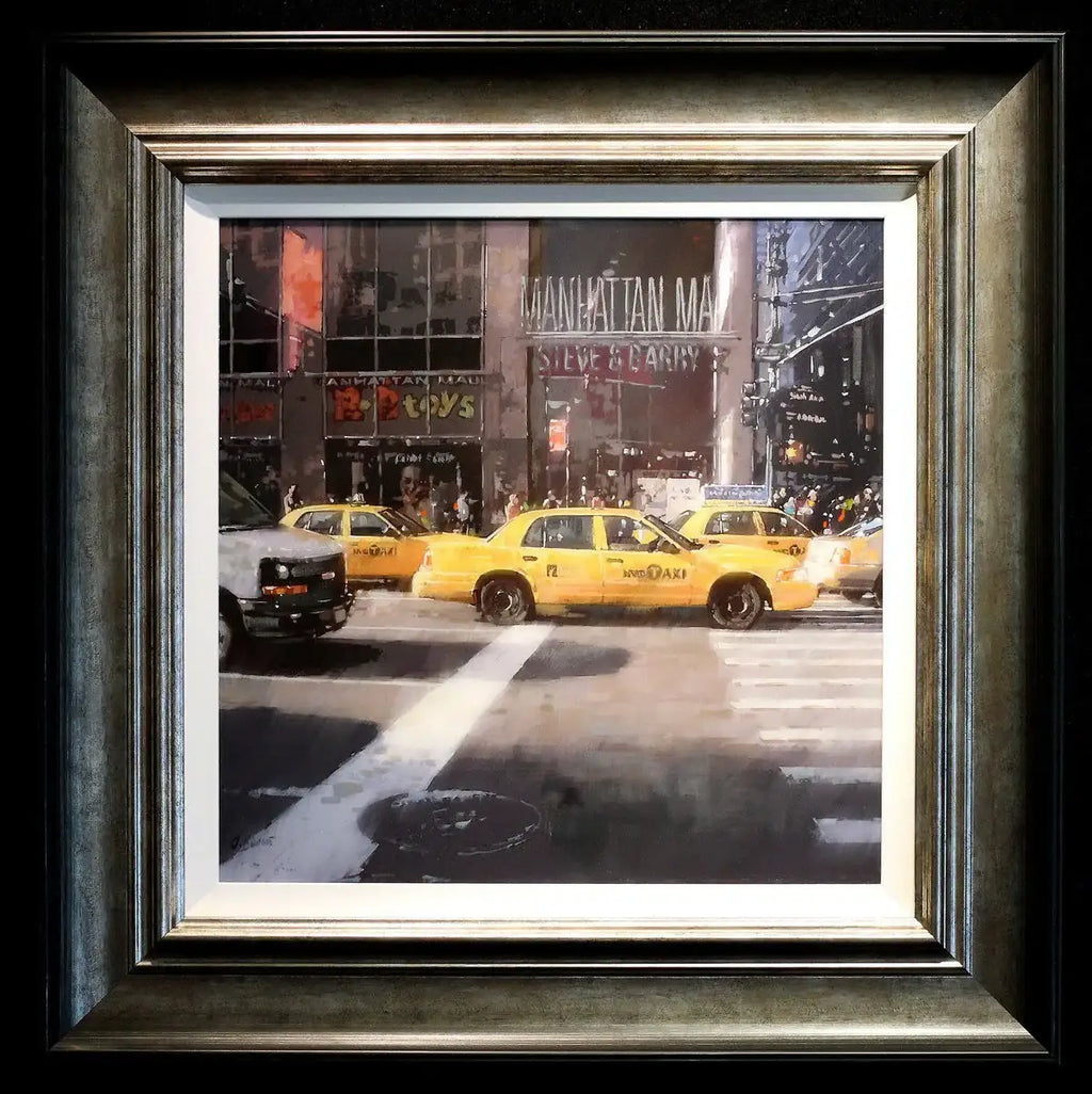Rush Hour, NYC - Original - SOLD by artist Joe Bowen - Wyecliffe Galleries