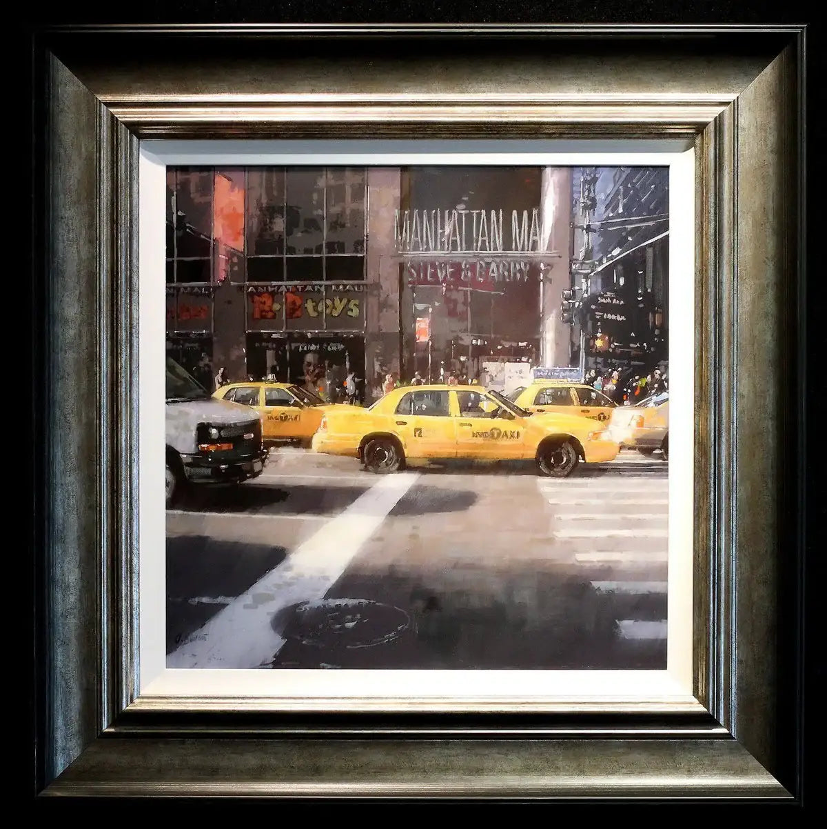 Rush Hour, NYC - Original - SOLD by artist Joe Bowen - Wyecliffe Galleries