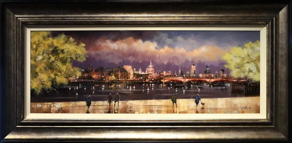 St Paul's At Dusk - SOLD by artist Joe Bowen - Wyecliffe Galleries