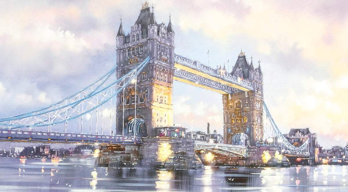 Tower Bridge - Edition - SOLD by artist Joe Bowen - Wyecliffe Galleries