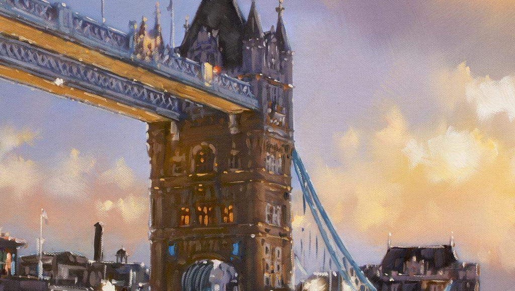 Tower Bridge - Original - SOLD by artist Joe Bowen - Wyecliffe Galleries