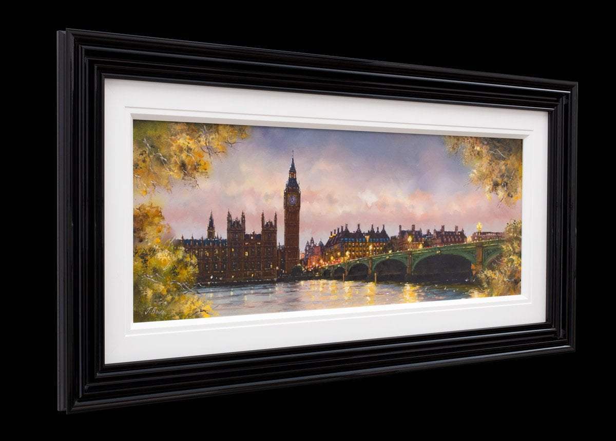 Twilight on the Thames - Original - SOLD by artist Joe Bowen - Wyecliffe Galleries