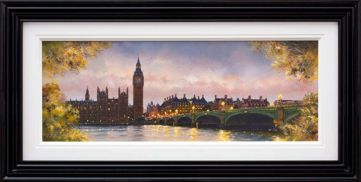 Twilight on the Thames - Original Joe Bowen Framed