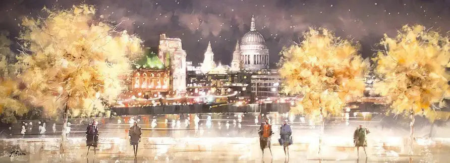 View of St. Paul's - SOLD by artist Joe Bowen - Wyecliffe Galleries