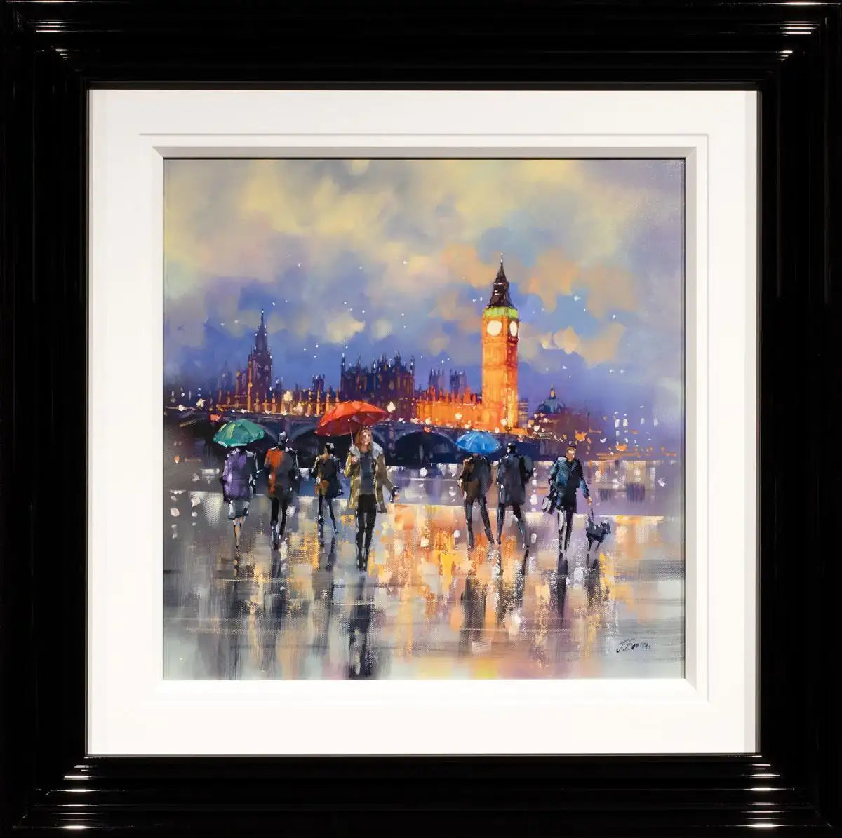 Winters Walk - Original - SOLD by artist Joe Bowen - Wyecliffe Galleries