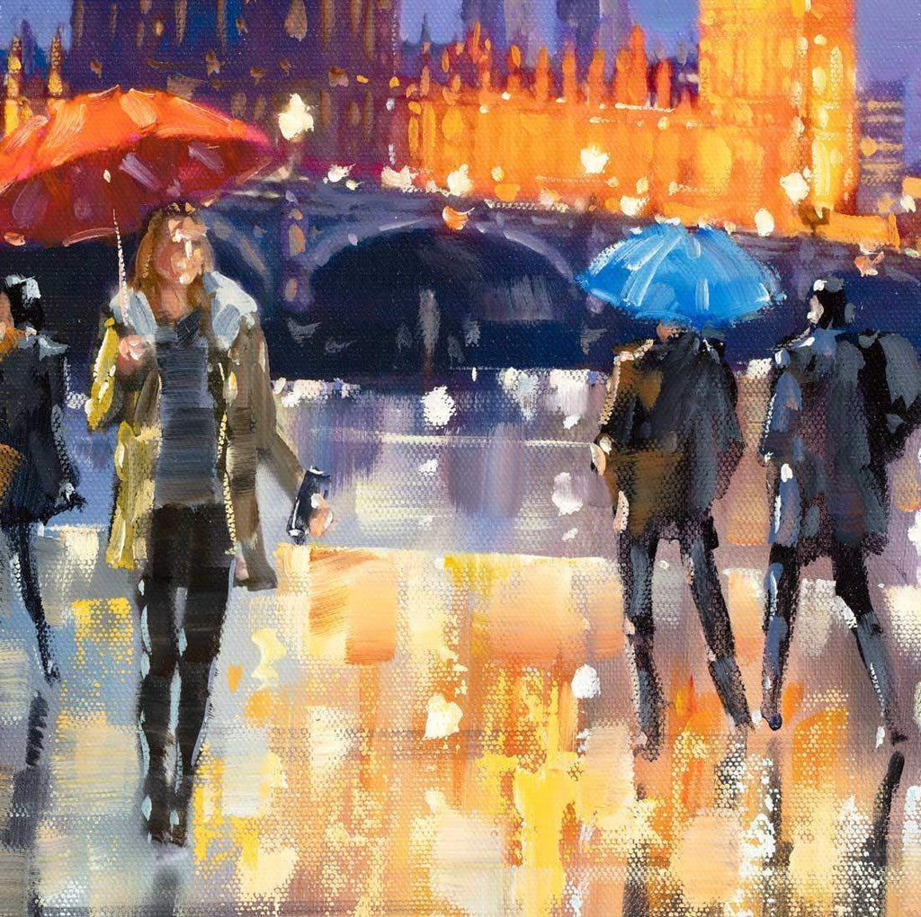 Winters Walk - Original - SOLD by artist Joe Bowen - Wyecliffe Galleries