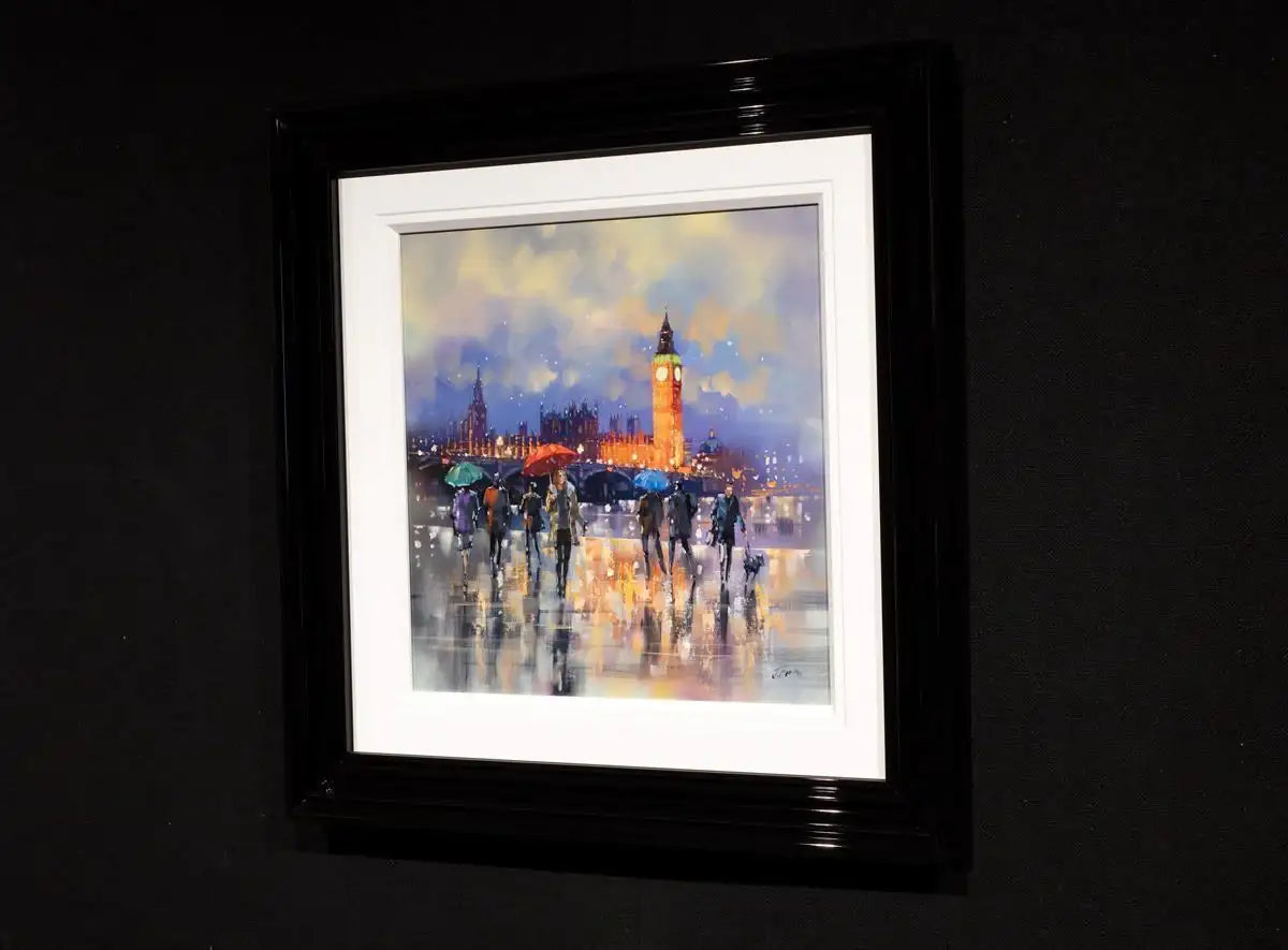 Winters Walk - Original - SOLD by artist Joe Bowen - Wyecliffe Galleries