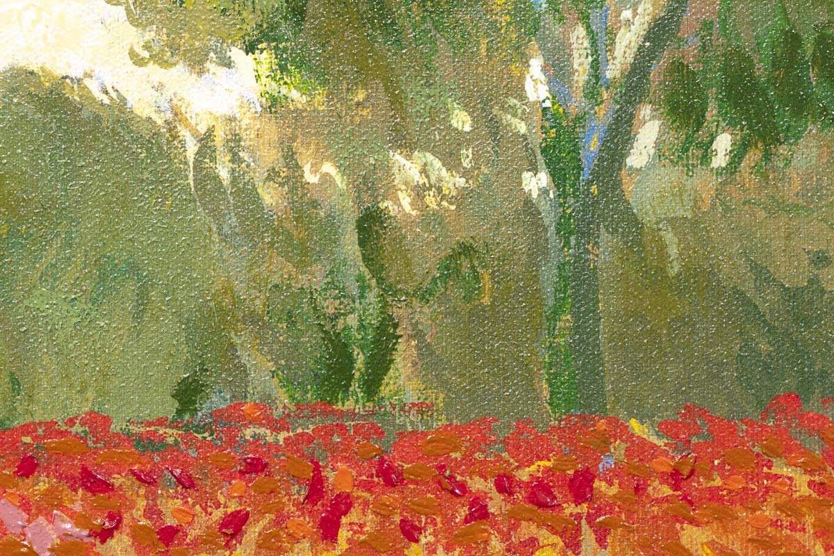 Camille and Jean Monet in a Poppyfield, 1873 - Edition - RARE - SOLD by artist John Myatt - Wyecliffe Galleries