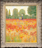 Camille and Jean Monet in a Poppyfield, 1873 - Edition - RARE - SOLD by artist John Myatt - Wyecliffe Galleries