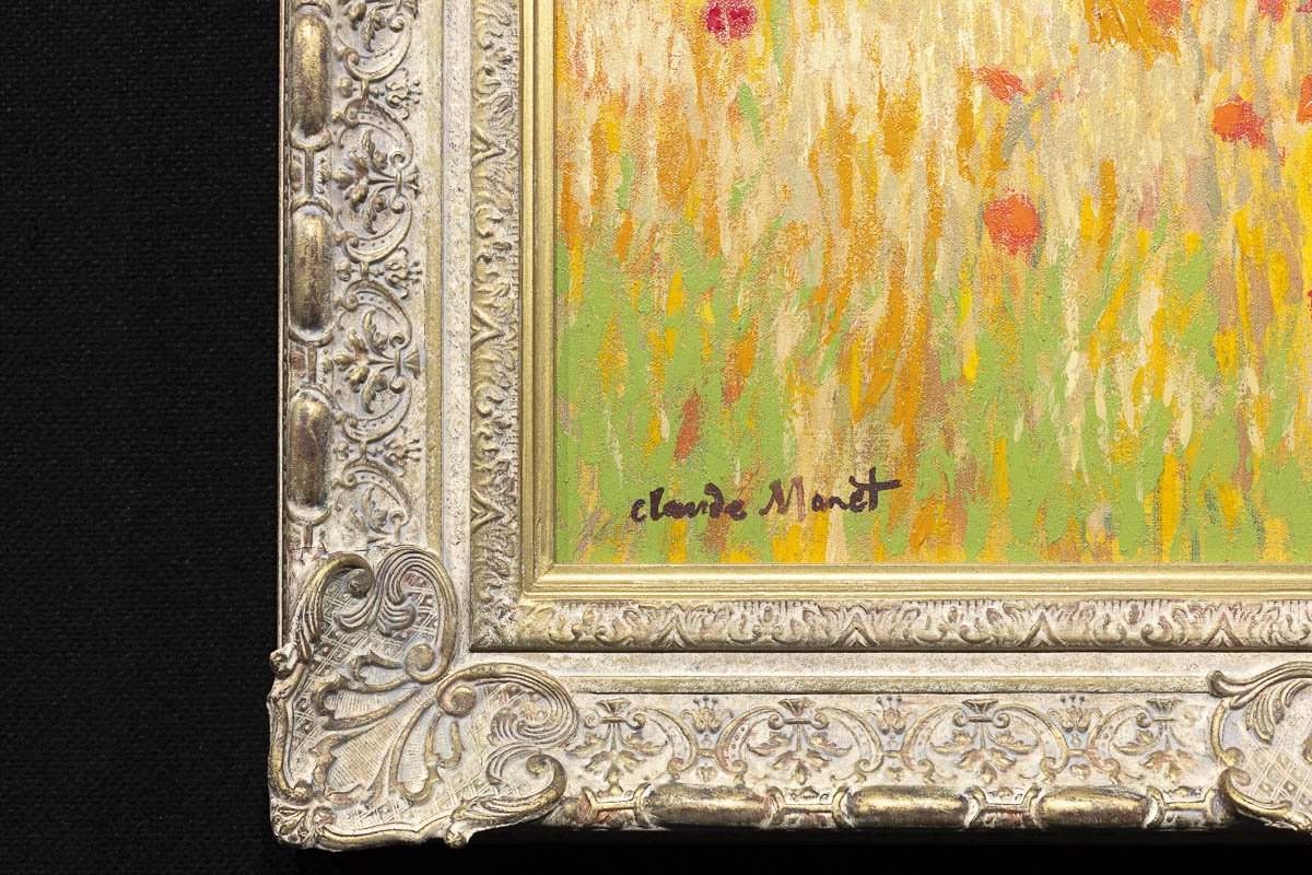 Camille and Jean Monet in a Poppyfield, 1873 - Edition - RARE - SOLD by artist John Myatt - Wyecliffe Galleries