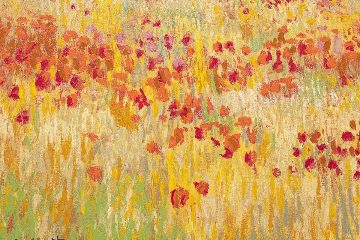 Camille and Jean Monet in a Poppyfield, 1873 - Edition - RARE - SOLD by artist John Myatt - Wyecliffe Galleries