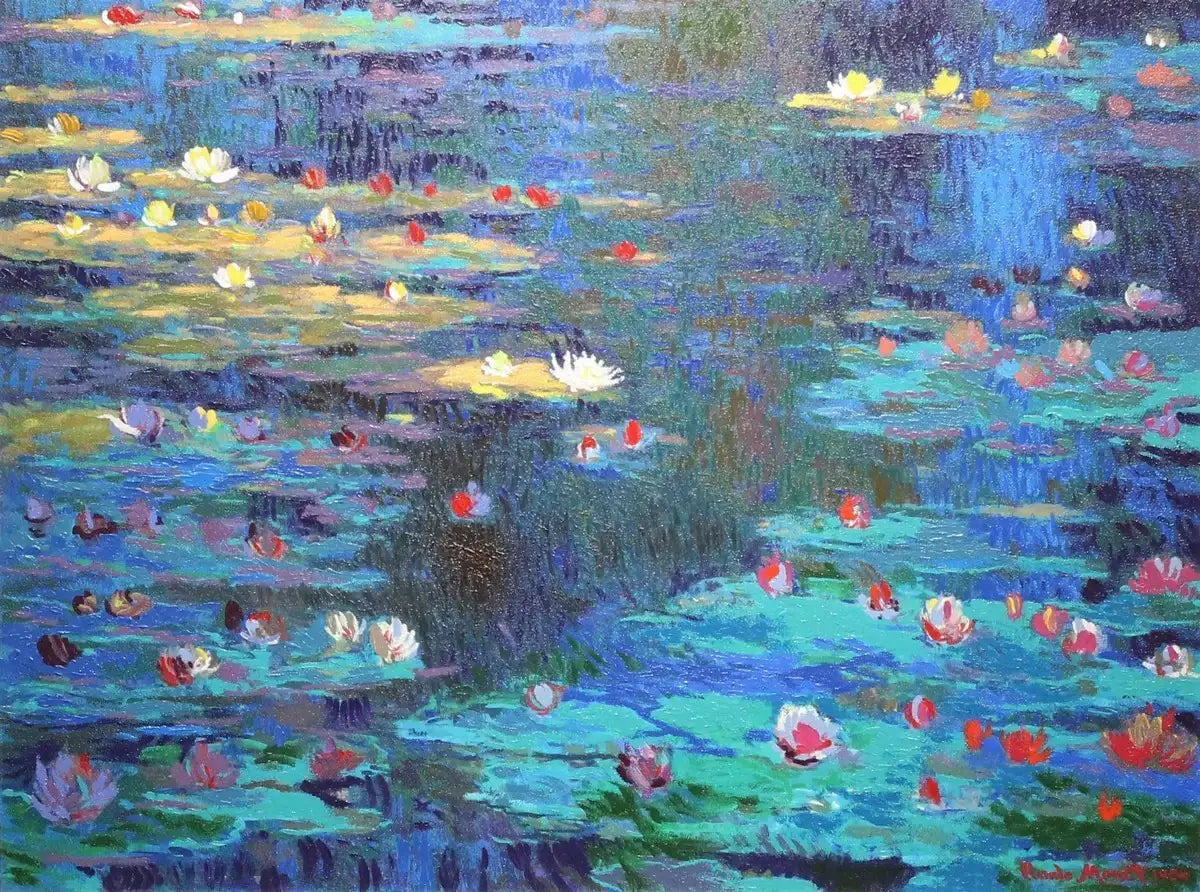 Nympheas - SOLD OUT by artist John Myatt - Wyecliffe Galleries