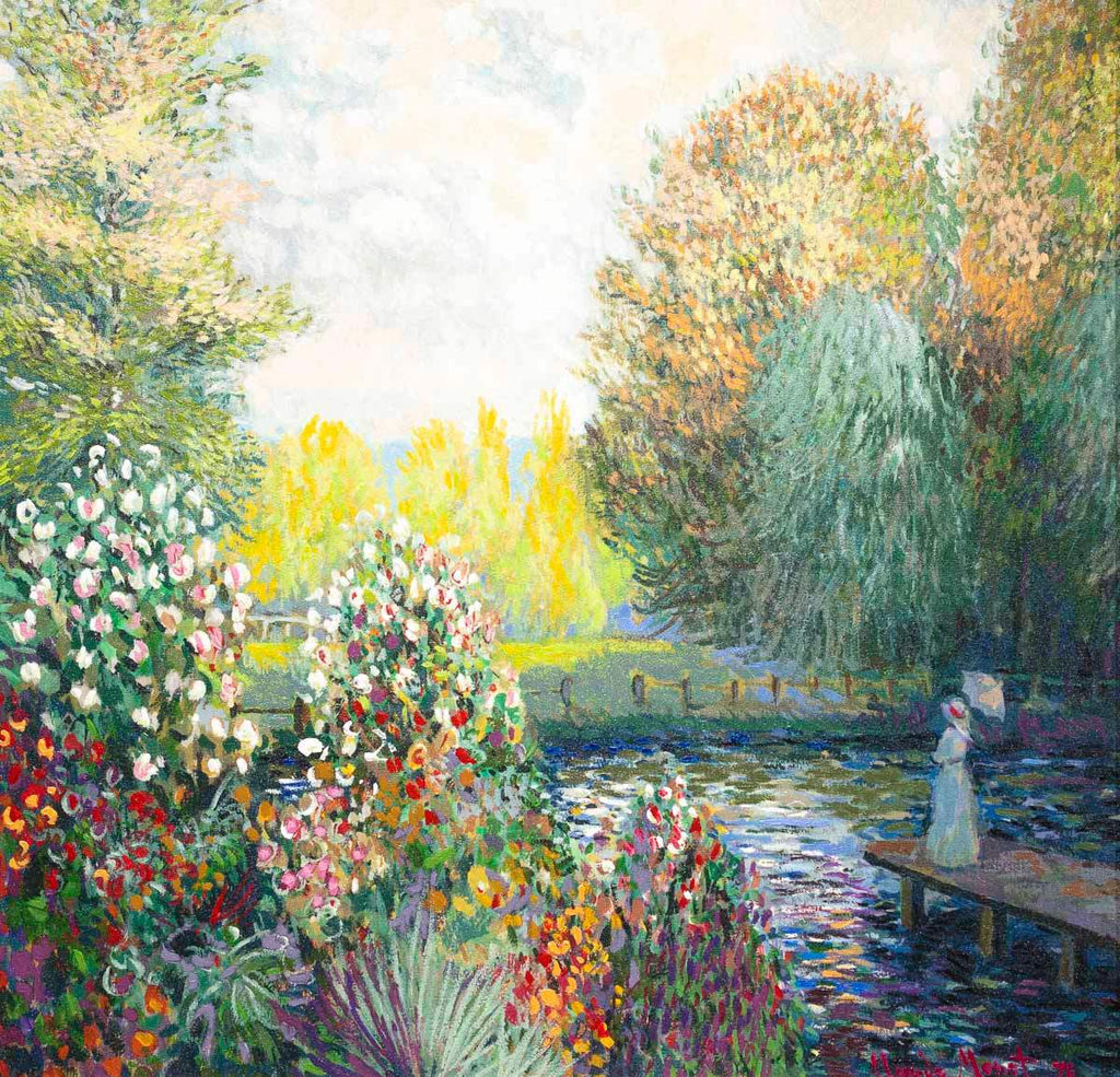 Park at Montgeron - Edition - SOLD by artist John Myatt - Wyecliffe Galleries