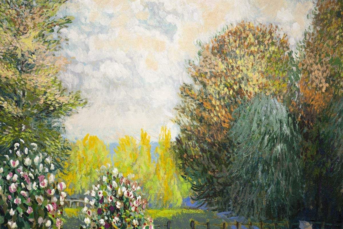 Park at Montgeron - Edition - SOLD by artist John Myatt - Wyecliffe Galleries