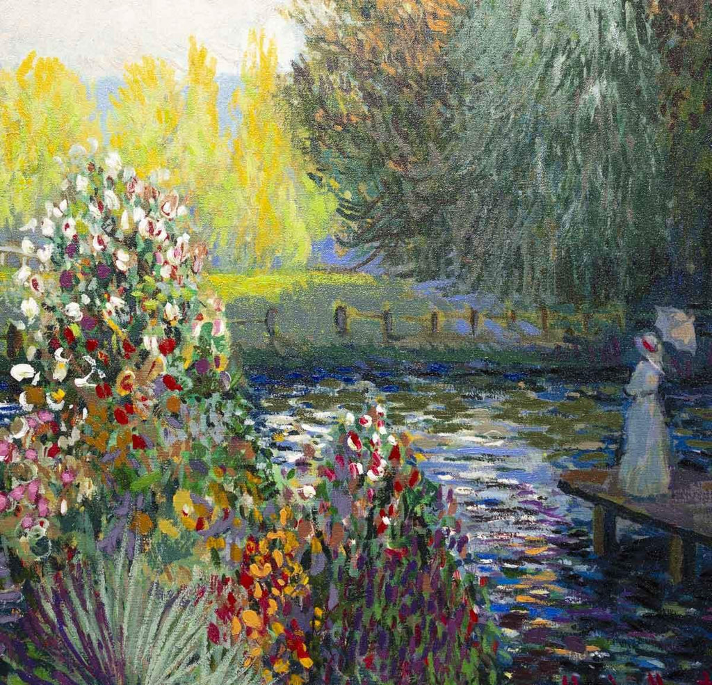 Park at Montgeron - Edition - SOLD by artist John Myatt - Wyecliffe Galleries