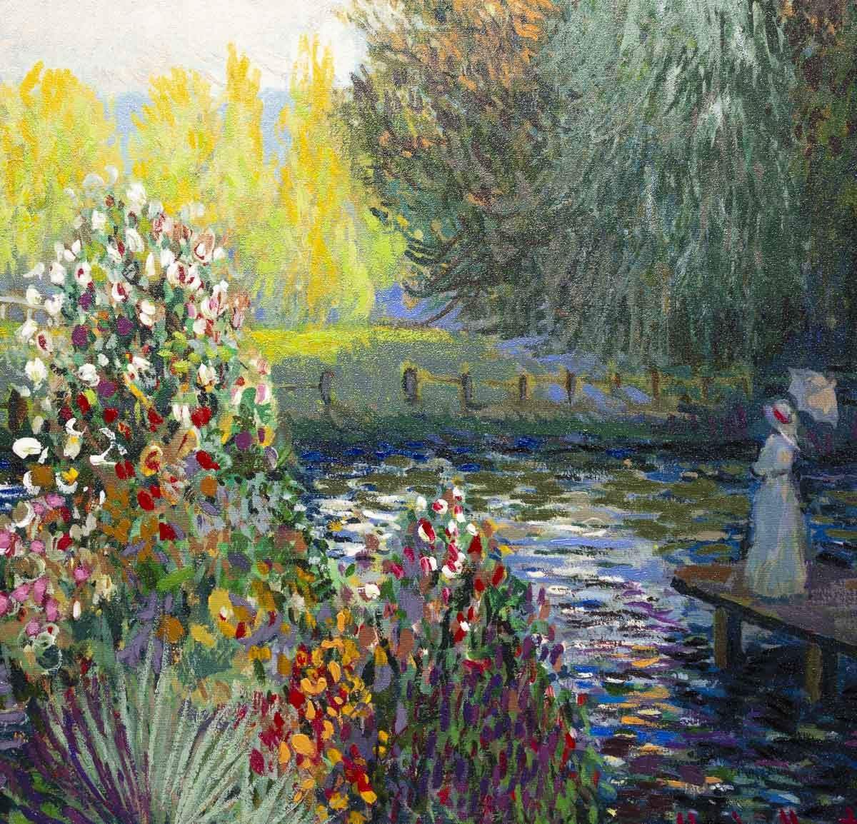 Park at Montgeron - Edition - SOLD by artist John Myatt - Wyecliffe Galleries