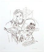 Patterned Blouse - Edition - SOLD OUT by artist John Myatt - Wyecliffe Galleries