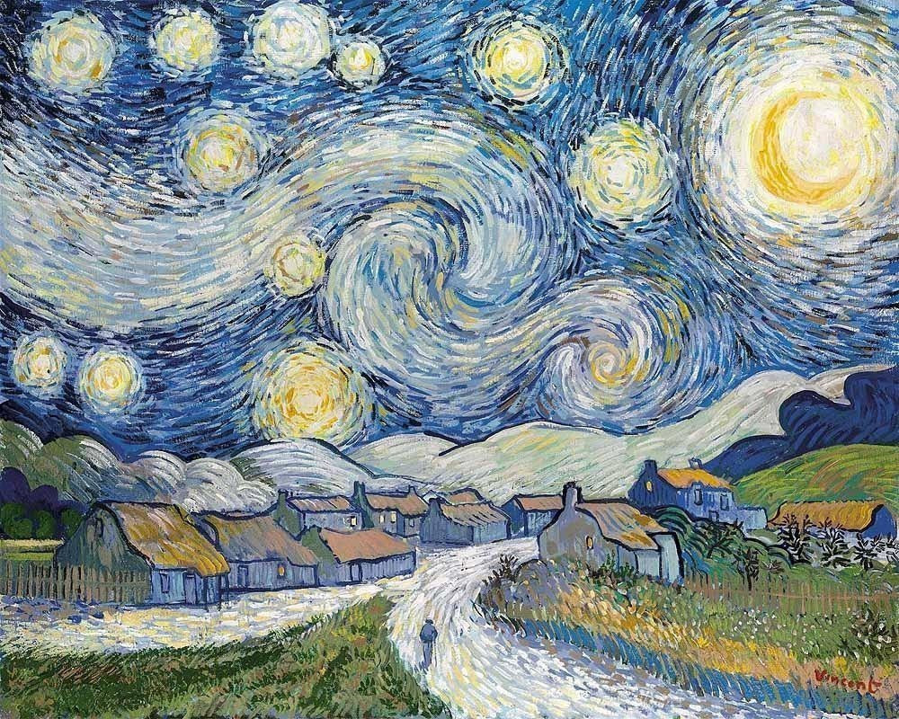 Starry Night (after Van Gogh) - SOLD John Myatt